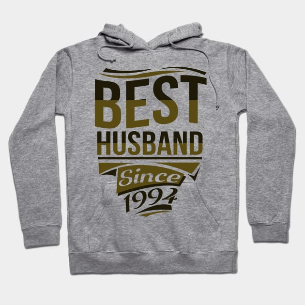 'Best Husband Since 1994' Sweet Wedding Anniversary Gift Hoodie by ourwackyhome